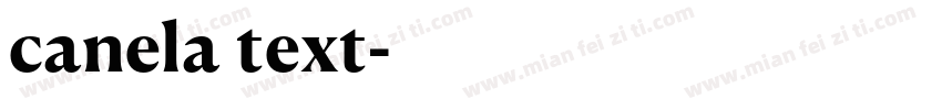 canela text字体转换